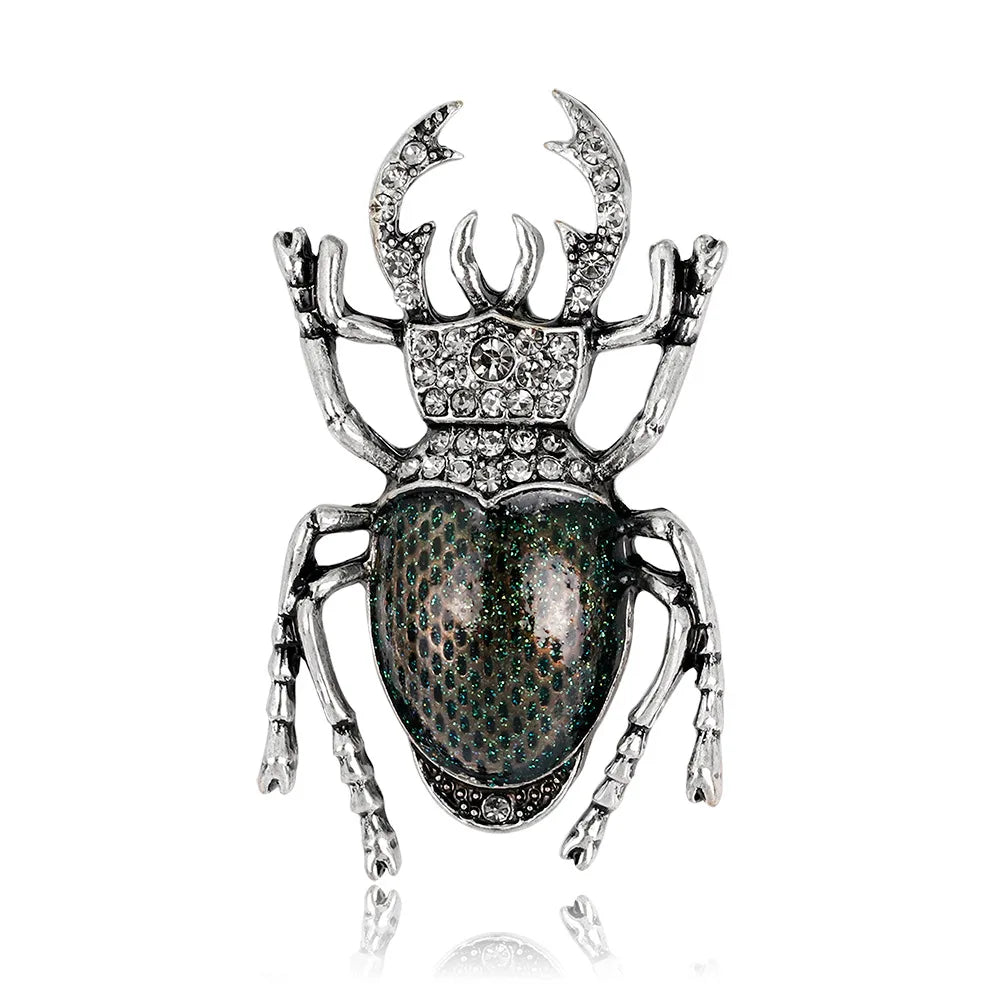Cute Enamel Insect Brooch Fancy Beetle Brooch for Women