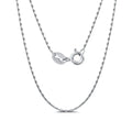 RINNTIN SC21 Dainty Gold Plated 925 Sterling Silver Chain with Rhodium Plated Bamboo Chain Necklace