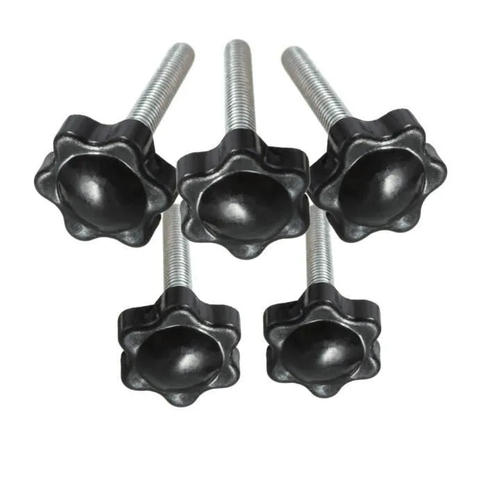 M6 M8 M10 Thumb Screw Plastic Plum Blossom Shape Head Knobs Clamping Screw
