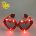 LED Heart Glasses PC Material Wedding & Valentine's Day Favors Glowing Party Decorations Guangdong Brand K30994 Neon-Glo