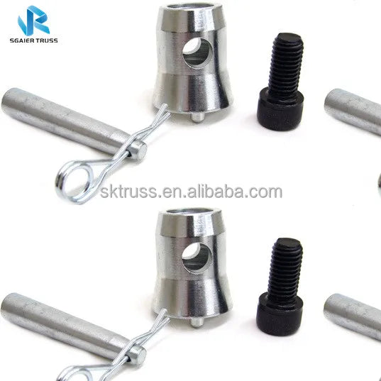 Cheap Aluminum Alloy Truss Parts Couplers & Ground Support Hinges with Quick Installation and Modular Design