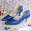 (22 Colors)Pointed Toes Middle Heel Women Pump Shoes