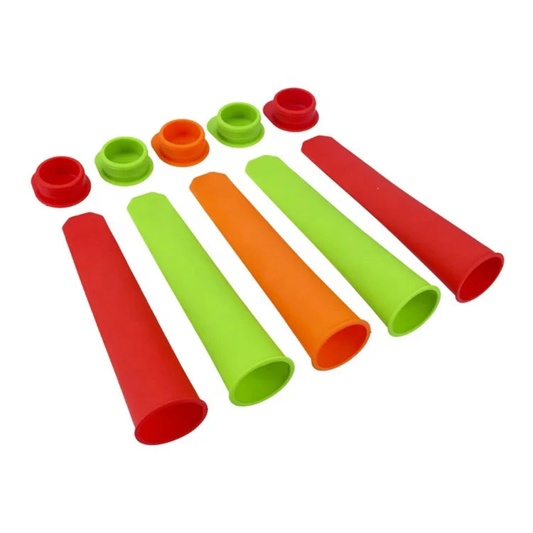 Summer Eco-Friendly Bpa Free Silicone Ice Pop & Popsicle Mold with Lid Ice Cream Maker