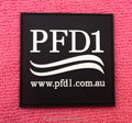 square Shape Embossed PVC Rubber Patchsilicone Rubber Badge for Canvas Bag