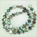 SP4068 Abalone Paua Shell Flat square Diamond Beads square Shaped Abalone Paua Shell Beads
