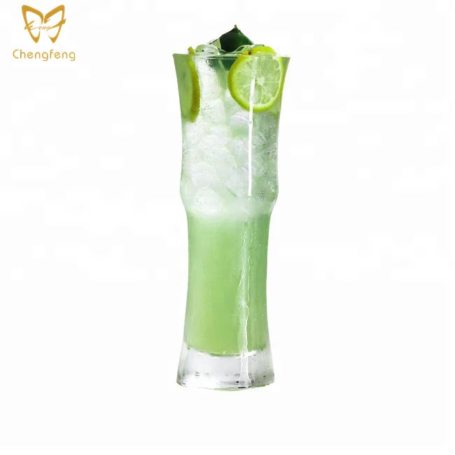 Italian Highball Glasses with Heavy Base Tall Bar Clear Heavy Base Cocktail Glasses for Water Juice Beer