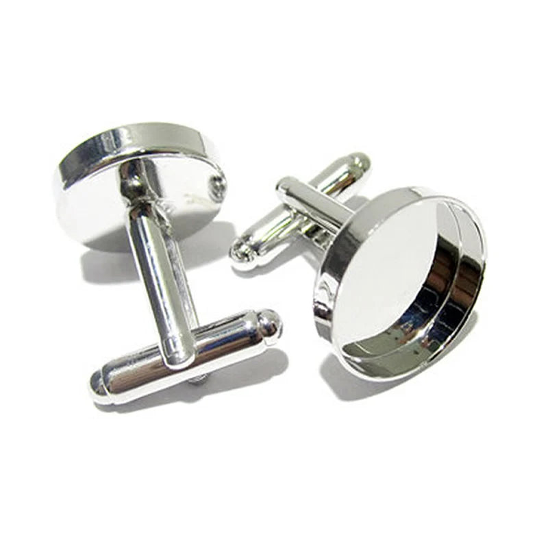 Beadsnice Brass Fashion Jewelry Findings Cufflinks Base ID 8658