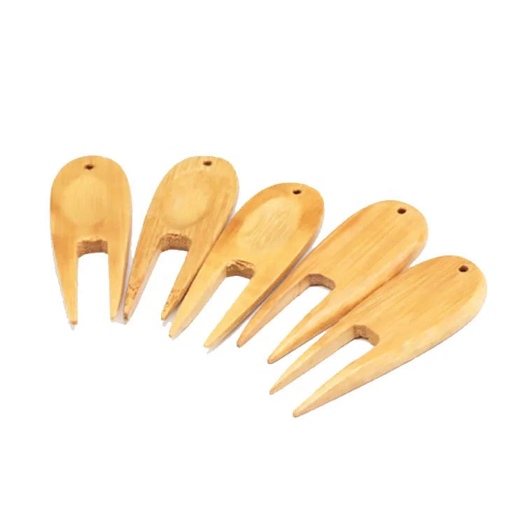 Bamboo Golf Divot Repair Tools