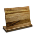 Double-Sided Magnetic Knife Storage Rack Multifunctional Kitchen Accessory ACACIA Wood Metal Wooden Knife Holder Double-Sided