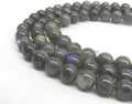 AA Quality 8mm Gray Moonstone (Labradorite) Natural Stone Beads