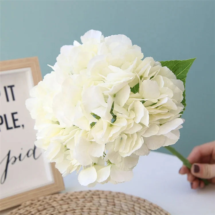 S-1255 Hot Selling Customizable Cheap Bulk Artificial Hydrangea Flower Silk Colorful Flower Bouquet for Wedding