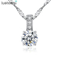 CZCITY Cubic Zircon Pendant Fashion 925 Silver Women Pendant Necklace