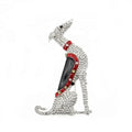 Fashion Crystal Rhinestone Animal Greyhound Dog Brooch Pin for Jewelry Decoration