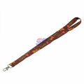 Polyester Dye Sublimation Printed Washable Lanyard Strap with Double Bulldog Clip