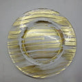 LCK197 Luckygoods Wedding Party Event Table Use Hand Painting Glass Plates Round Glass Wedding Plates Wholesale