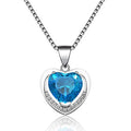 Rich Jewelry Best Selling Wholesale Silver Color Custom Metal Titanic Heart of Ocean Necklace
