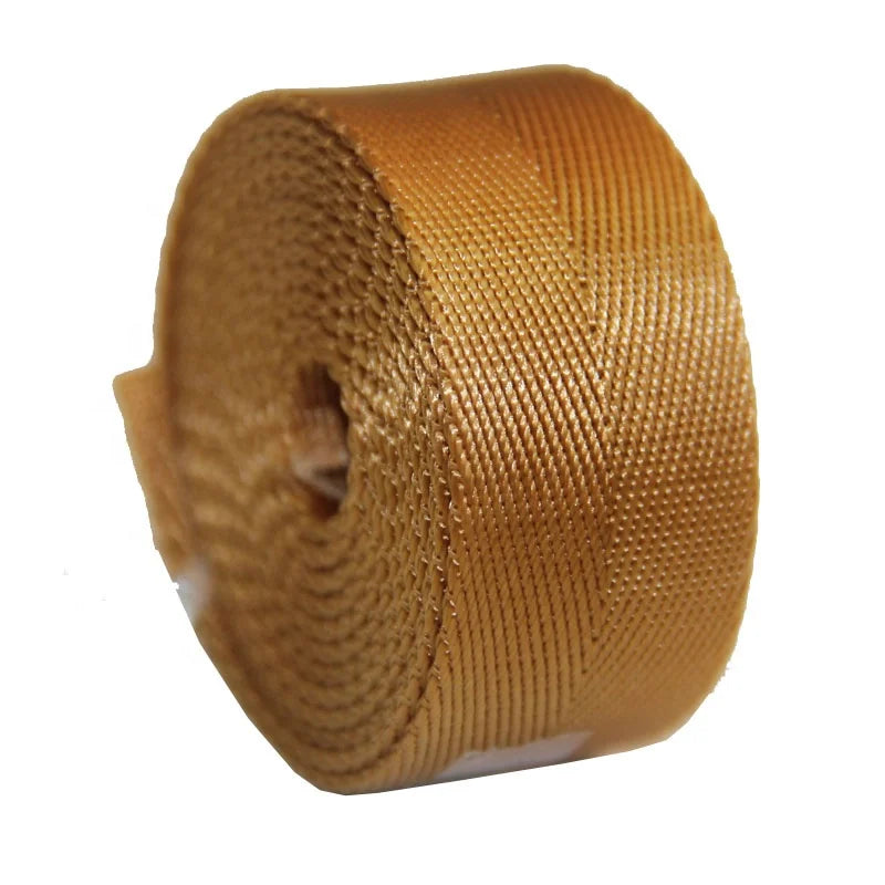 High Quality Antique Brass Nylon Webbing Herringbone Pattern Ribbon Bag Strap
