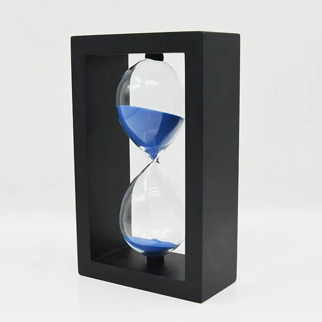Home Decoration Gift Wood 60 Minutes 1 Hour Sand Time Hourglass