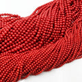 Natural Red Sea Bamboo White Pink Coral Round Shape Loose Beads 4mm 6mm 8mm DIY Fashion Jewelry Necklace Making Bracelets Stand
