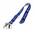 Custom Fashion ID Badge Card Holder Heat Transfer/Silk Screen/Woven Printing 1/2 Sides Neck Strap Short Mobile Polyester Lanyard