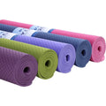 TPE Yoga Mats Custom Printed Eco Friendly New Pink Purple Black Green Waterproof Blue Body OEM Customized Logo Packing Opp