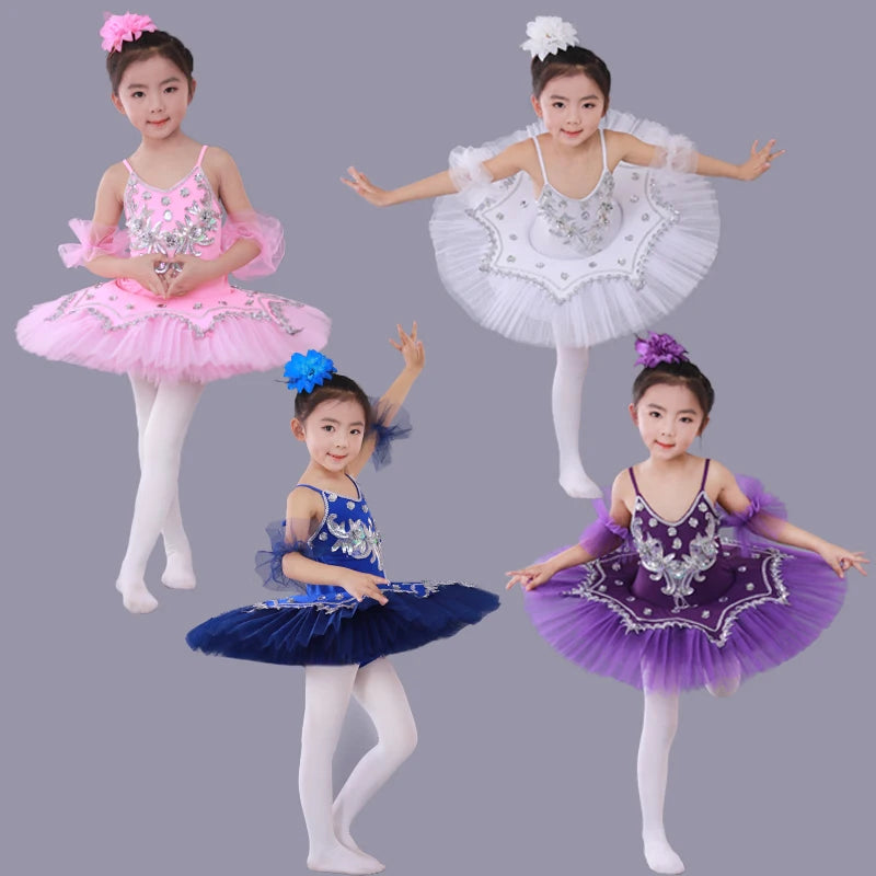 Promotion Wholesale MissYuan Economic Short Stage Performance White Sling Tutu White Swan Lake Ballet Tutu Costume