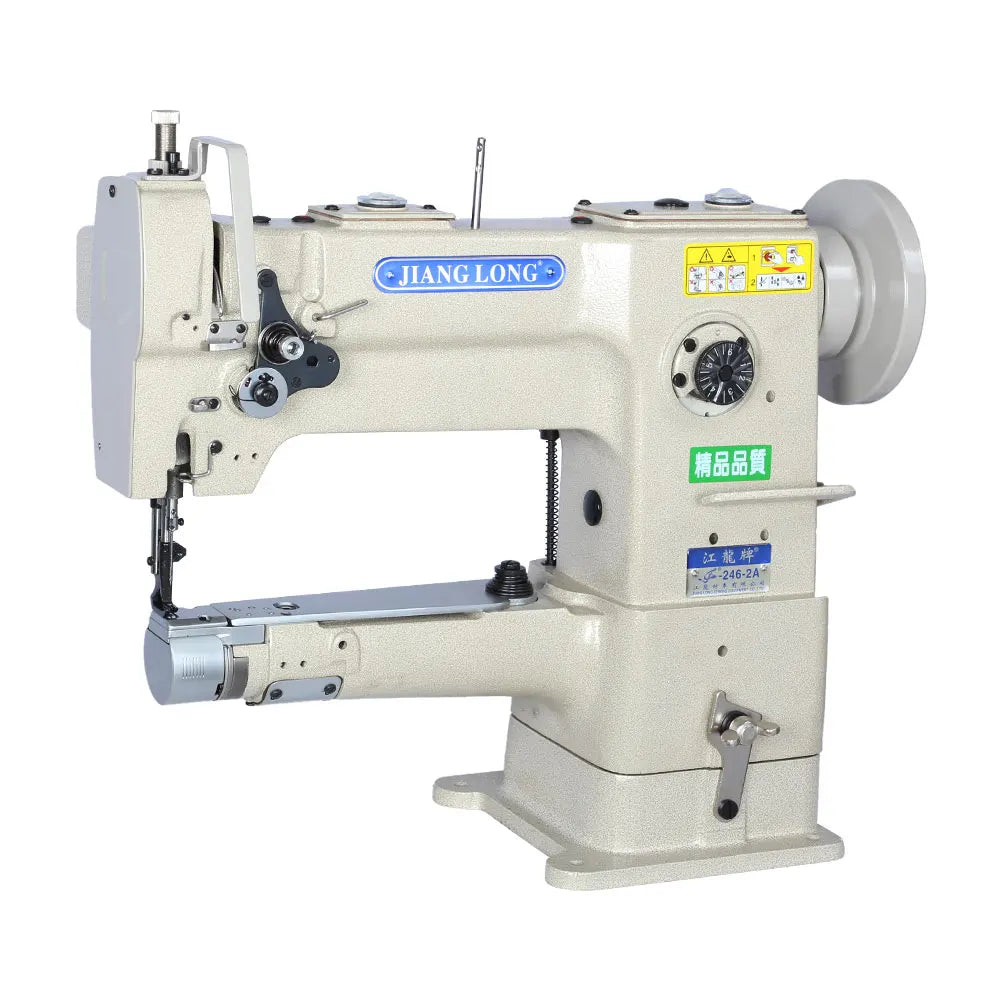 246 Single Needle Lockstitch Cylinder Bed Auto Lubricated Shoes Making Industrial Leather Sewing Machine
