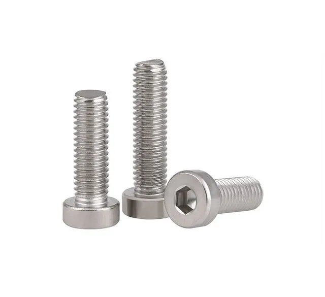 DIN 7984 Metric M4 M5 M6 M8 Stainless Steel Hex Socket Thin Cap Head Allen Screw with Black Oxide Finish