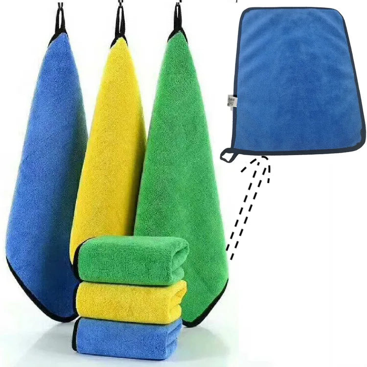 500gsm Microfiber Car Cleaning Cloth Sustainable Car Drying Towel for Car Wash Glass & Glasses Cleaning