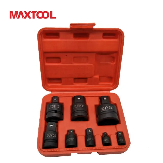 High Quality 8pcs Impact Socket Adaptor 1/2-3/4-3/4-11-1/2 Auto Repair Tools Hand Power Source Industrial Application OEM