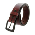 Custom Full Grain Genuine Work Jean Casual Mens Leather Belt With Pin Buckle
