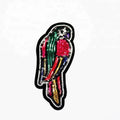 Eagle Pattern Sequin Embroidered PU Fabric Badges Iron-On Style Motorcycle Patches and Clothes Back Embroidery