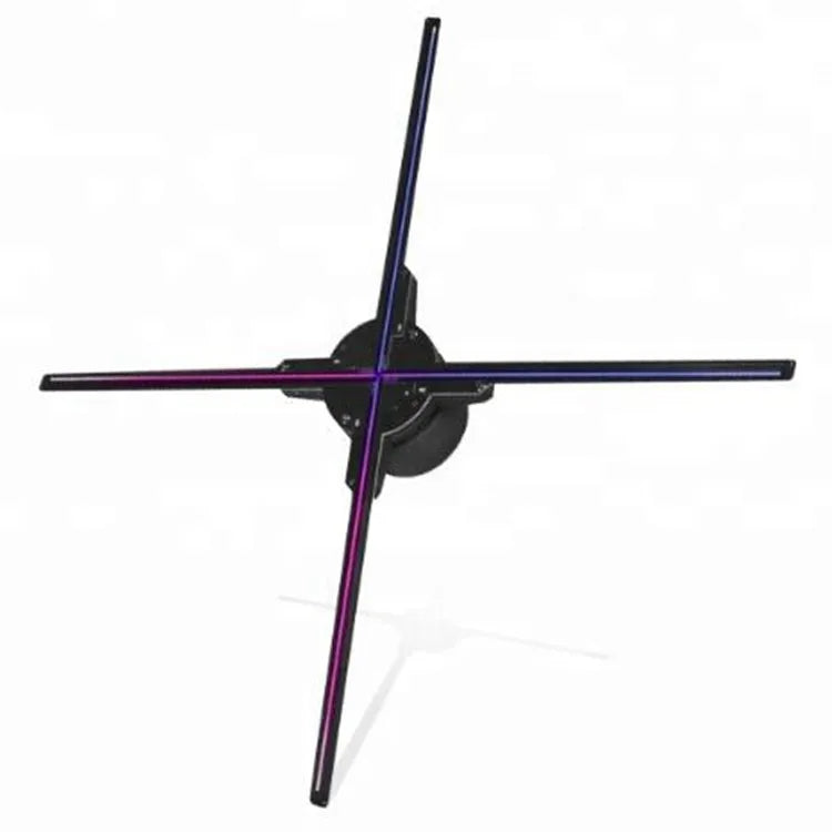 Holographic 3D Fan LED Hologram Display Advertising Outdoor Indoor Education OEM 100cm 170 Viewing Angle