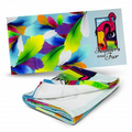 One Side Cotton One Side Microfiber Personalised logo Sublimation Beach Towel Sand Free Adult Bath Towel