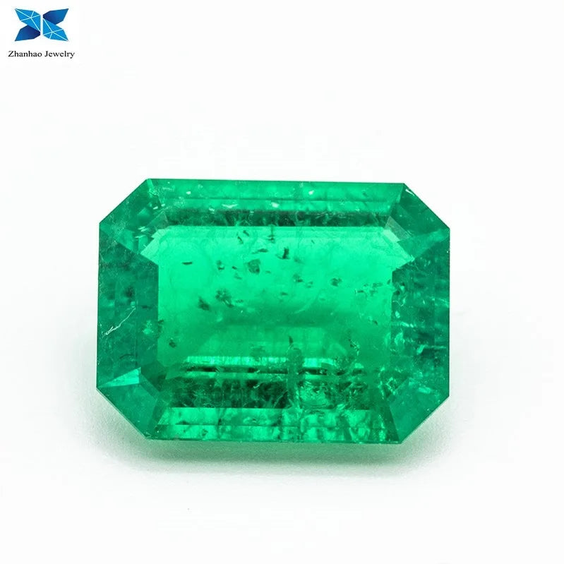 Hand Made Emerald Cut of Colombian Emerald Crystal Swat Emerald