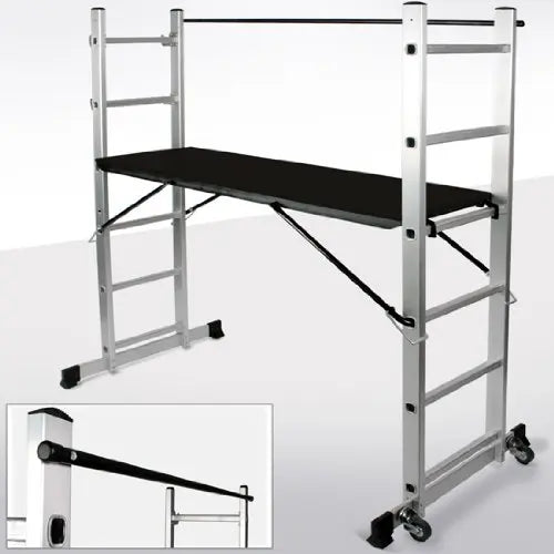 2022 1.68M Modern Combination Ladders Industrial Work Platform Multi-Purpose Indoor Aluminum Folding Ladder 375 Lbs Capacity