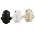 Qingyu Black or White Screw Type CE Certified 250V 4A Vintage E27 Plastic Lamp Holder for LED Bulb