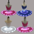 New Style Stage Performance White Flower LED Swan Lake Girl Leotard Professional Ballet Tutu