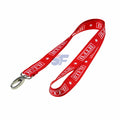 Custom Fashion Personalised Polyester Sublimation Heat Transfer Logo Lightweight Detachable Phone Lanyard with Two Hooks