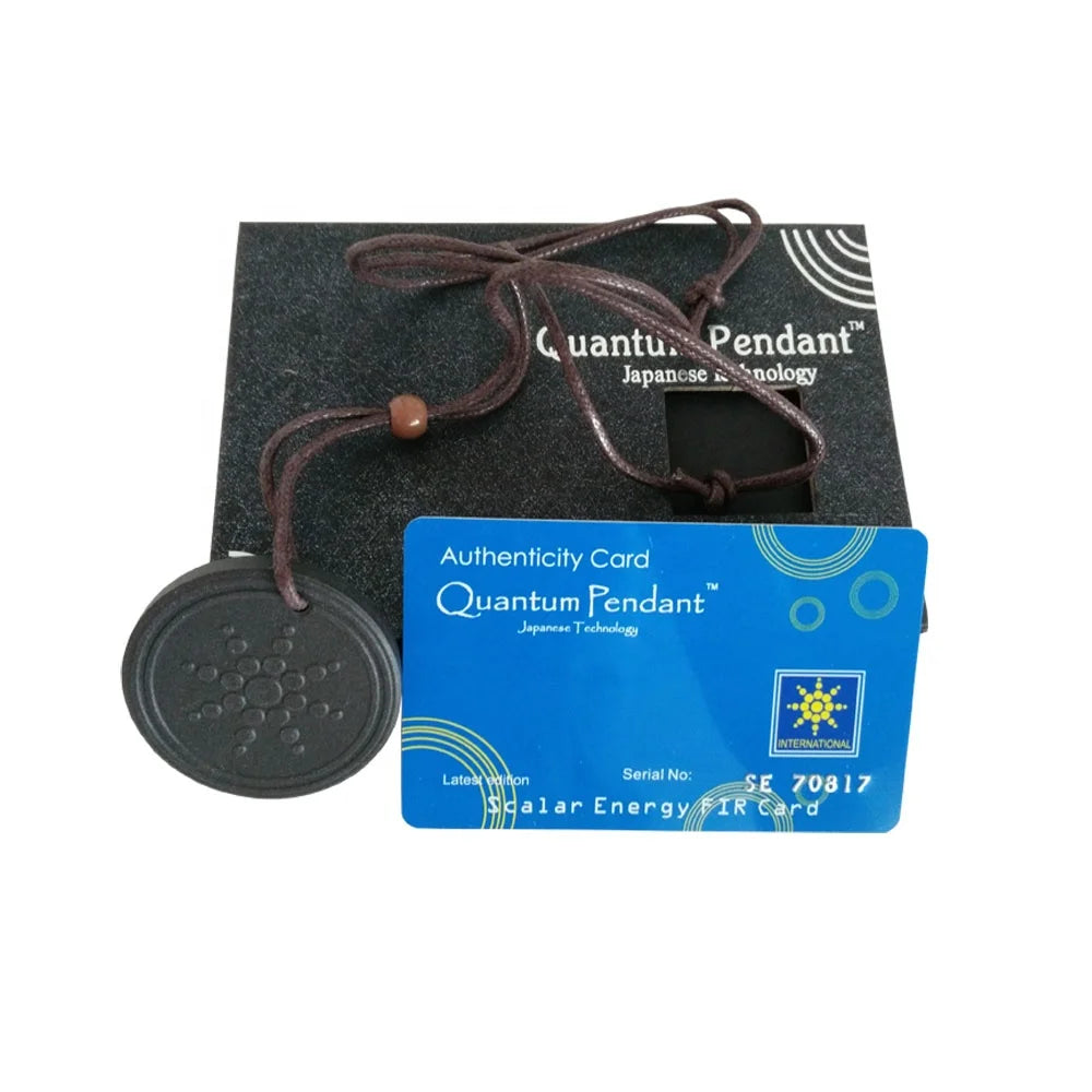 Lava Stone Pendant Negative Ions Japanese Technology Quantum Science Energy Pendant Nano Bio Pendants with Low Price