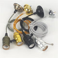 DIY Vintage Screw Style Pendant Light Kit Fabric Cord E27/E26 Base 110-240V Multiple Colors CE Certified for Restaurant/Cafe Use