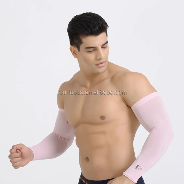 Soft Athletic Compression Sleeve for Arm UV and Sun Protection Blank Arm Sleeves Knee Body Part