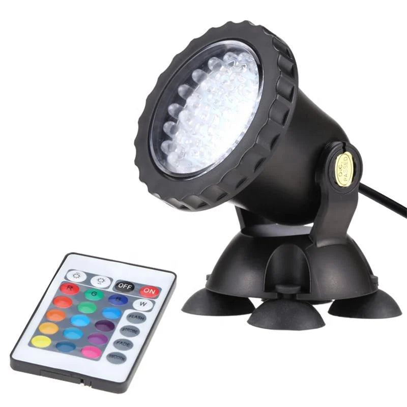 Gako SL-3601 Energy Saving RGB LED Cylinder Light Stainless Steel ABS Remote Controller for Aquarium Outdoor Garden Pond