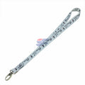 Polyester Sublimation Heat Transfer Printing Eco-Friendly Badge Holder Lanyard with Plastic Breakaway