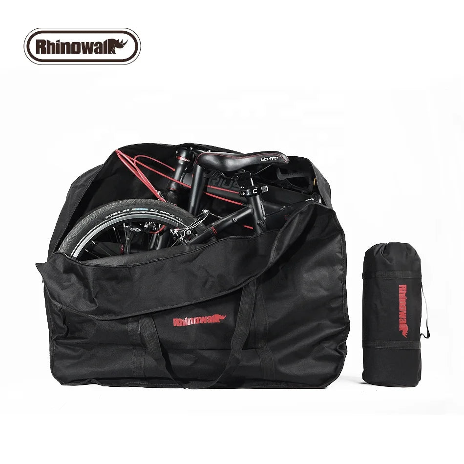 Rhinowalk 20 Inch Bike Transport Bag Ebike Folding Carrier 20 Inch Bicycle Luggage Bag Travel Folding Bike Bag