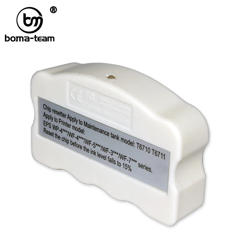 For Epson WorkForce Pro WP-4025/4015/4515/4525/4535/4545/4595 Maintenance Box T6711/T6710 Chip Resetter for Printer Supplies