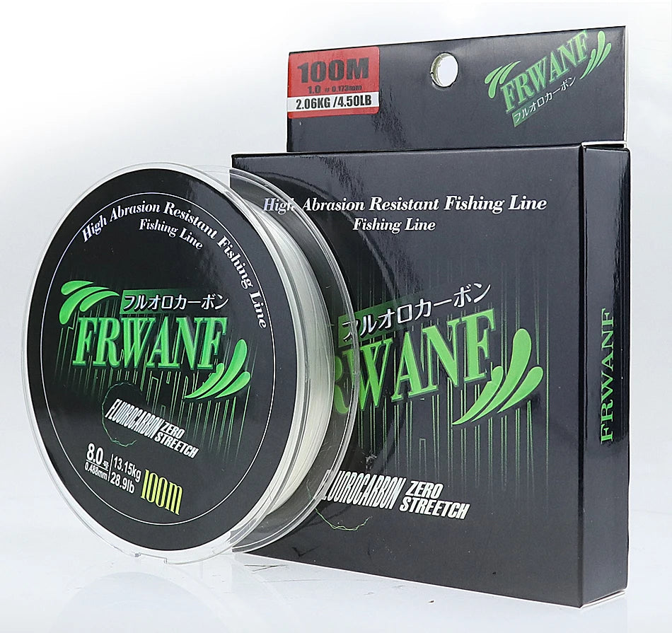 Hot Sale 60lb Monofilament Fluorocarbon Leader Fishing Line for Carp Ocean & Lake Pescar for Stream Fishing FROM Japan