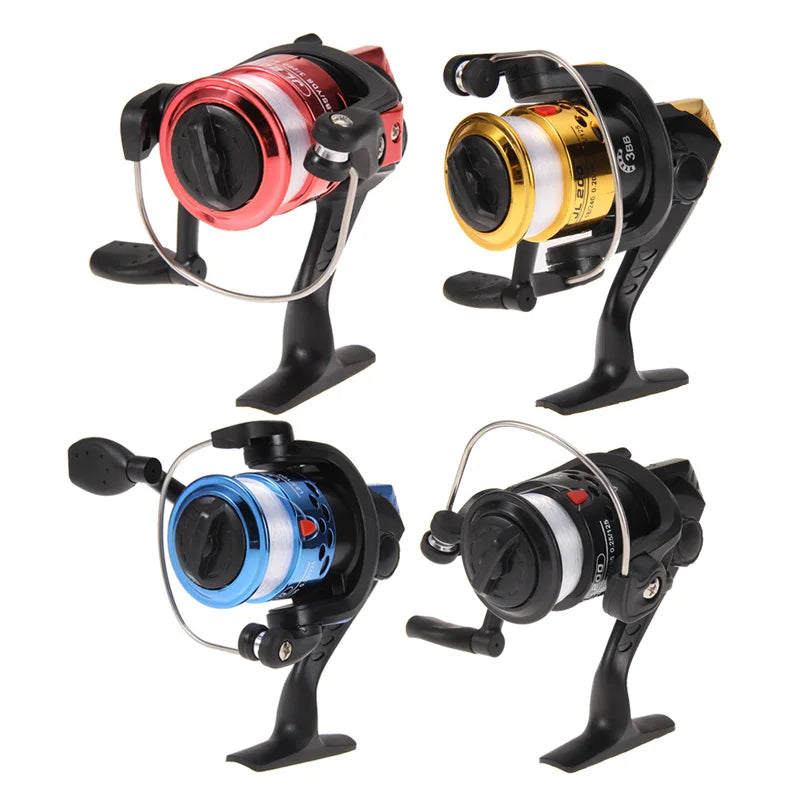 Multi-Color Aluminum Body Spinning Reel High Speed G-Ratio 5.2:1 Fishing Reels With Fishing Line Bait Casting Fly Reels