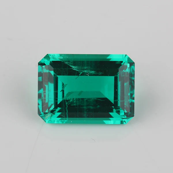 Wholesale Hydrothermal Synthetic Emerald Cut 3*5mm-7*9mm Colombia Emerald Cut Loose Gemstones for Ring