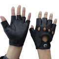 Sample Support OEM Fingerless Goatskin Driving Gloves for Men Hot Sale Pure Sheepskin Riding Gloves Fashionable Daily Outdoor